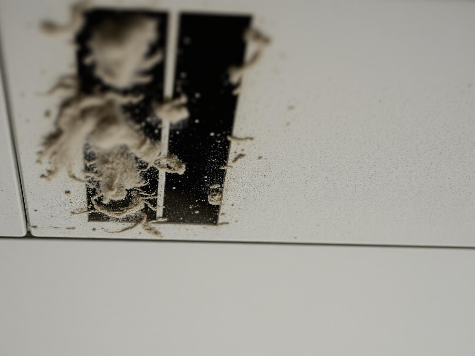 Blocked office ventilation outlet